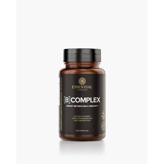 Essential Vitamina B Complex Cápsulas - Vitaminas do complexo B + magnésio