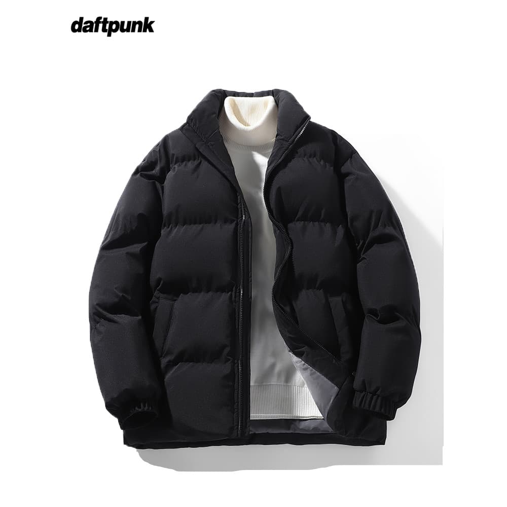 Jaqueta acolchoada masculina feminina inverno quente jaqueta acolchoada gola grossa acolchoada jaqueta solta casal pão j