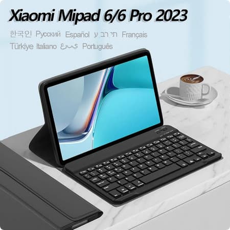 Xiaomi Pad 6 7 8/Pro/Redmi SE 2 12.1 Tablet Case Com Mouse Bluetooth Sem Fio Fino