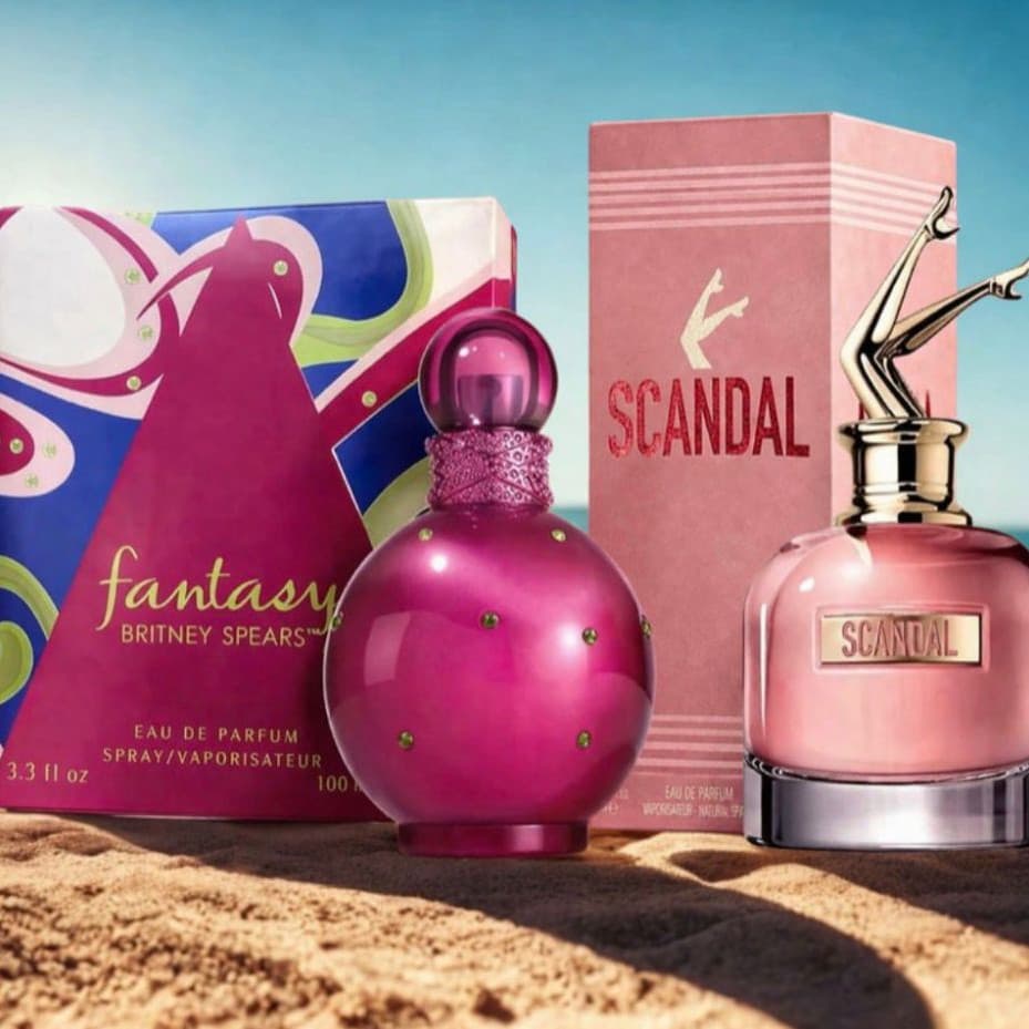 Kit 2 perfumes Femininos importados 100ml fantasi e scandalus