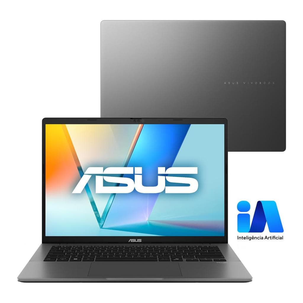 Notebook ASUS Vivobook S14 S3407CA Intel Core Ultra 5 225H 32GB Ram 1TB SSD W11 Tela 14" LED LY115W