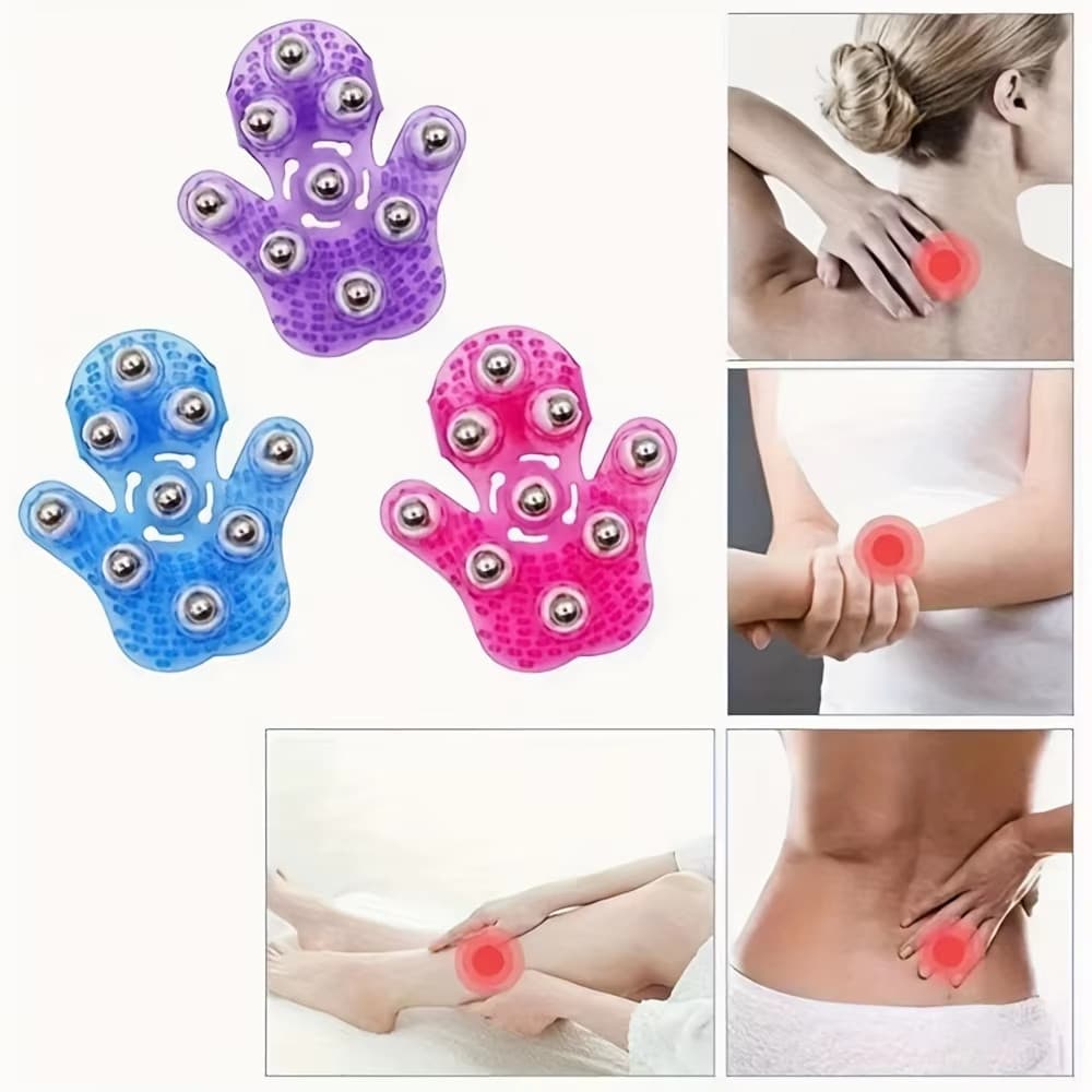 Luva Massageadora Muscular Corporal Pernas Corpo Circulação Fisioterapia Estímulo Circulatório Bem Estar