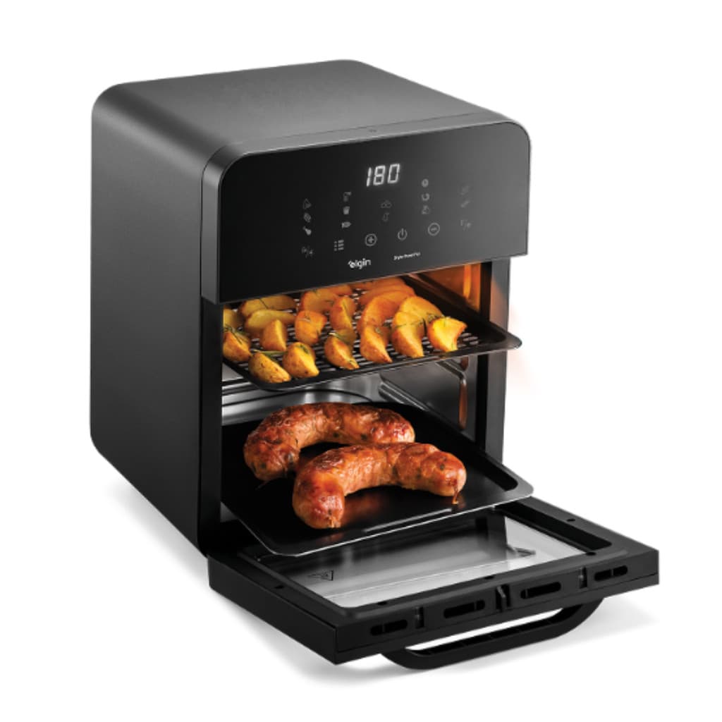 Fritadeira Elétrica Forno Fryer Elgin Style Oven Fry AFO20 1400w 10 Litros 220v 2 em 1 Painel Digital Grelha Removível
