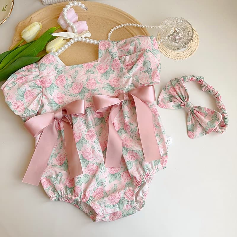 Bebê bebê roupas de verão roupas de menina verão estilo fino Super fofo princesa mês inteiro cem dias um ano de idade um
