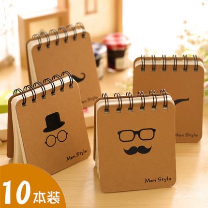 10 Simples Desenho Animado A7 Notebook Portátil Pequeno Notebook Palavra Notebook Estudante Pequeno Fresco Coreano Em Br