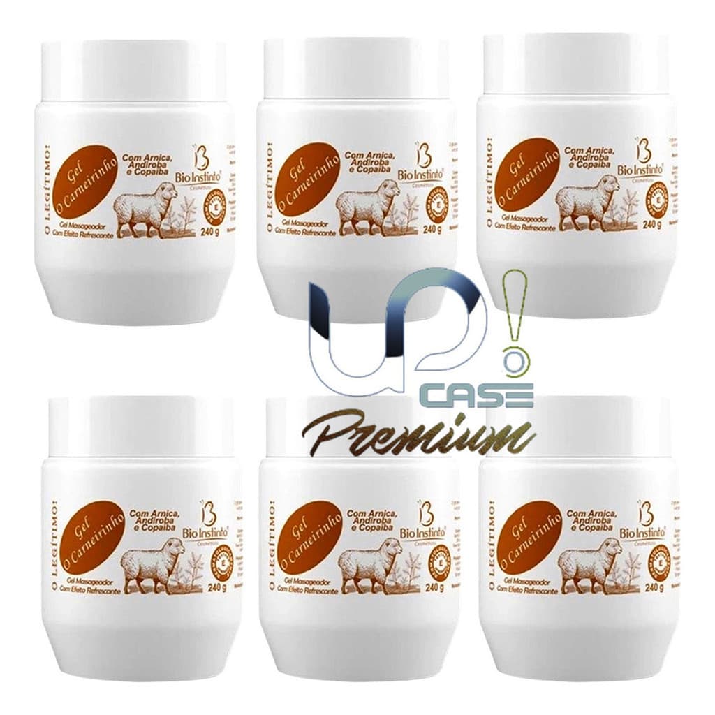 Kit 06un Gel O Carneirinho Massageador O Legítimo 240g