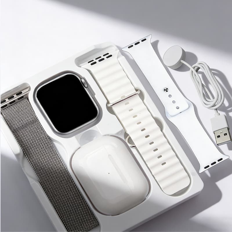 Fones De Ouvido Bluetooth Com Smartwatch Relógio Inteligente i13 4 Em 1