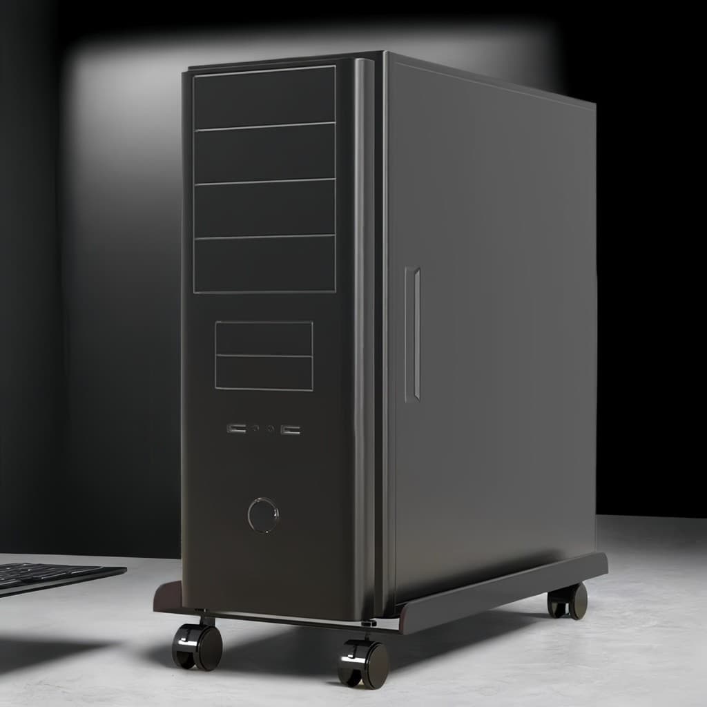 Suporte Para Gabinete Cpu Gamer Rodinhas Reforçado Aço Inoxídavel 45cm X 20cm de Dimenssão. DONG