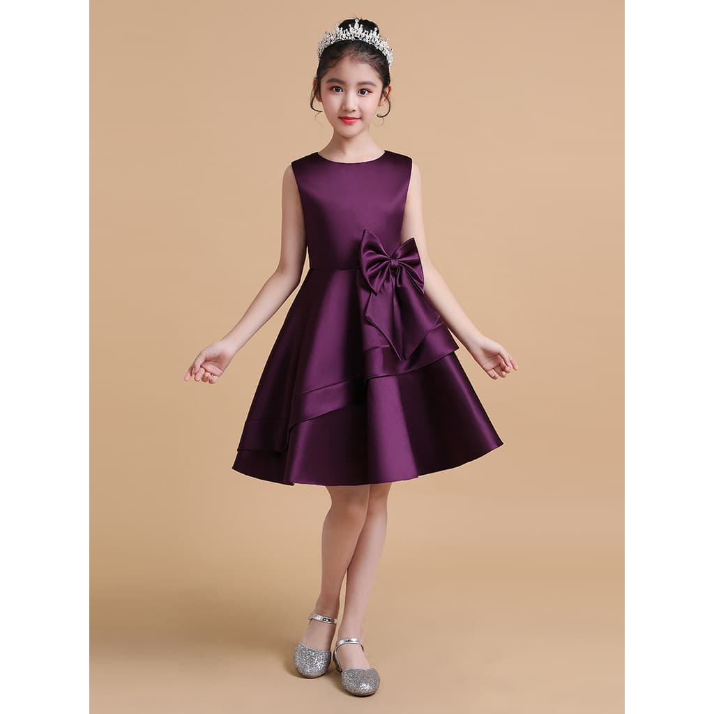 Feminino flor menina vestido crianças vestido menina vestido de princesa médio grande crianças Piano desempenho vestido 