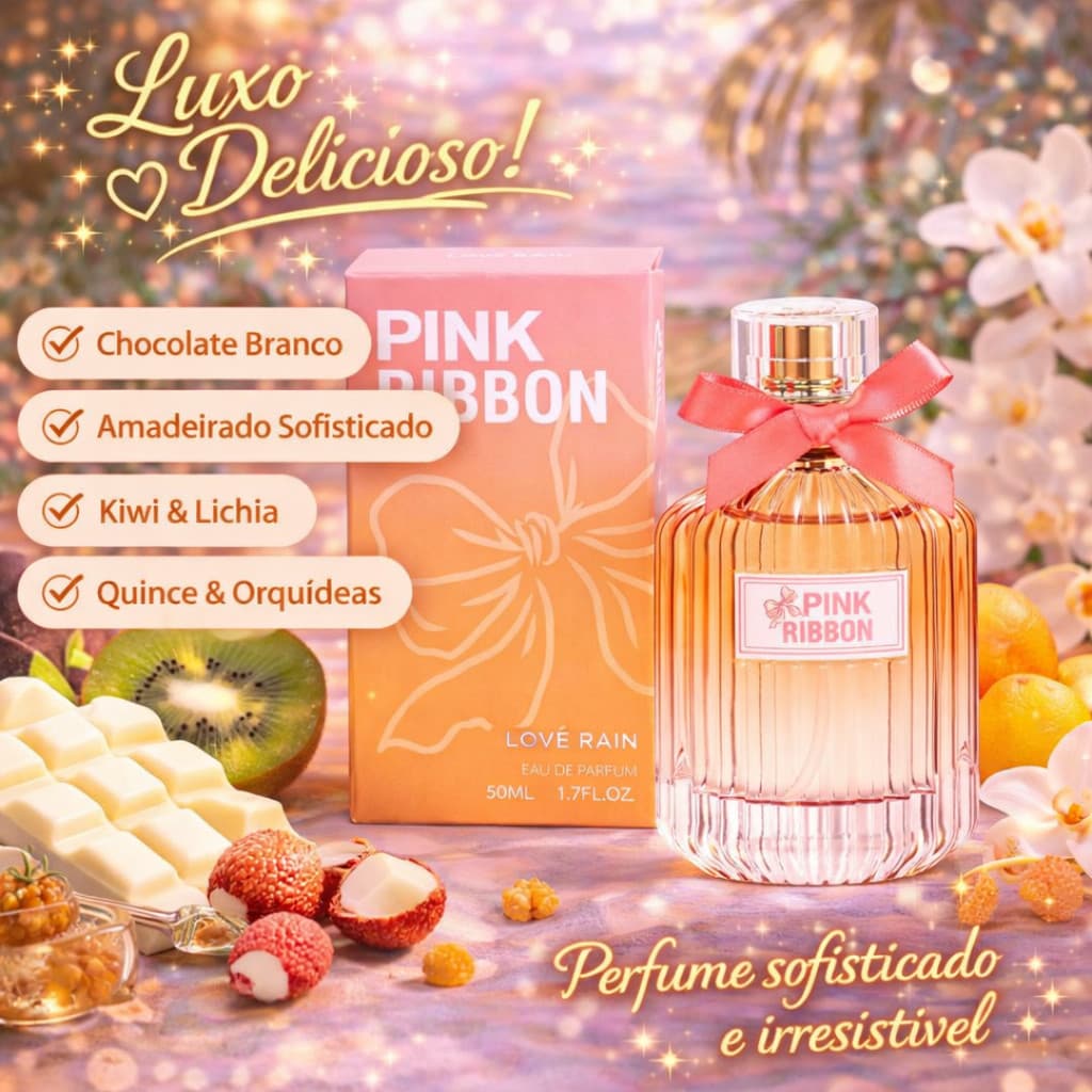 Perfume Importado Fragrância Feminina Bom E Longa Duração Alta Fixação Premium Luxuoso - Lové Rain Cosméticos