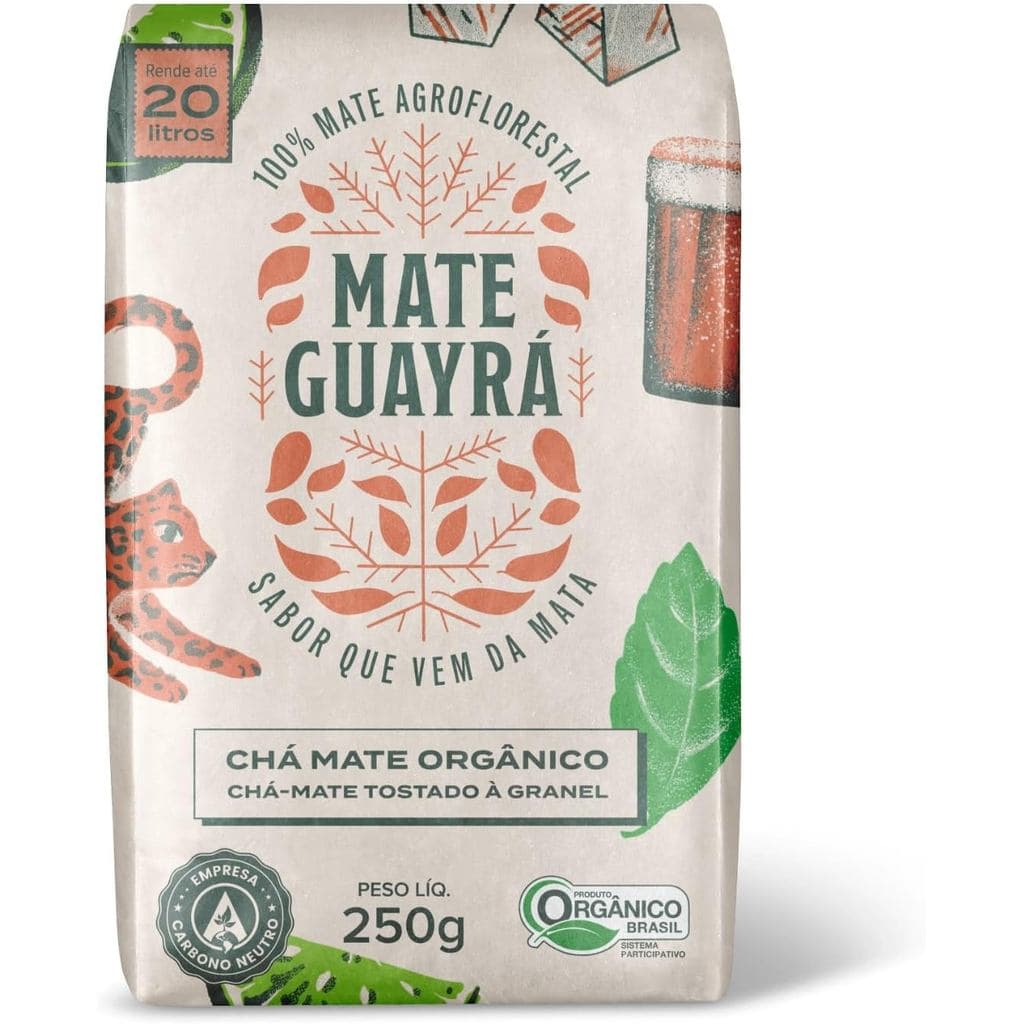 Chá Mate Tostado Orgânico Granel 250g Mate Guayrá