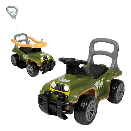 Carrinho De Passeio Infantil Maral Com Empurrador Verde Militar