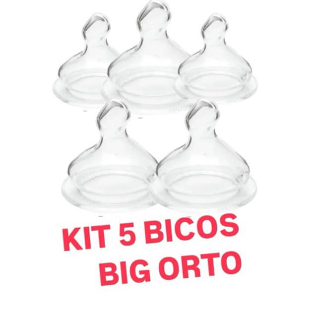 Kit 5 Bicos Big Grande Silicone Orto