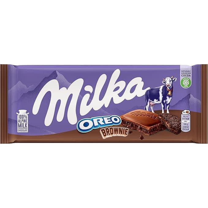 Milka Chocolate Oreo Brownie 100g Importado Original Pronta Entrega