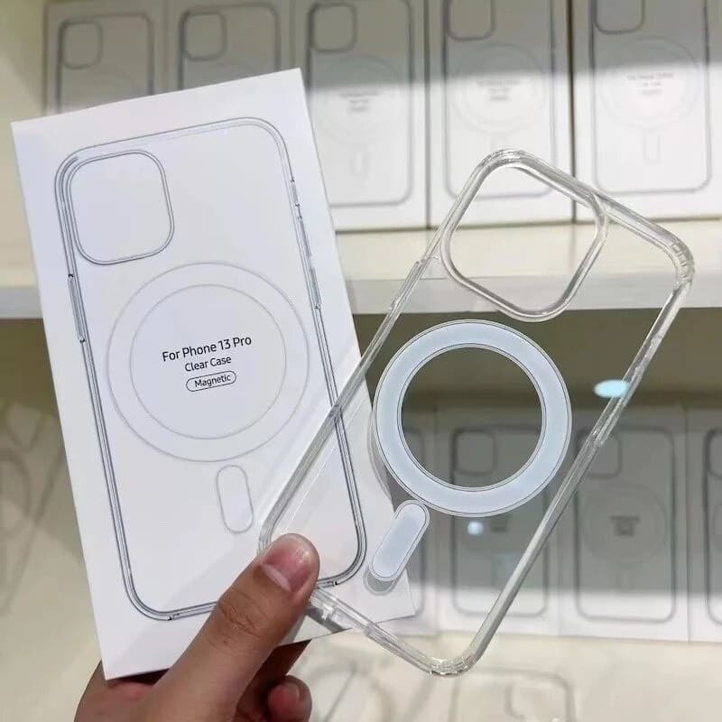 Capa Capinha Magnética Space Transparente Anti Impacto TPU Case Apple IPhone 11 12 13 14 15 16 17 Pro Max 17 Air 7 8 XR