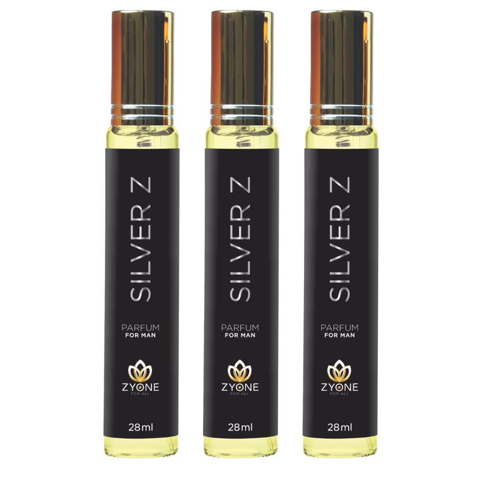 Perfume Masculino Silver Z Zyone Alta Fixação 25% de Essência Importada Parfum