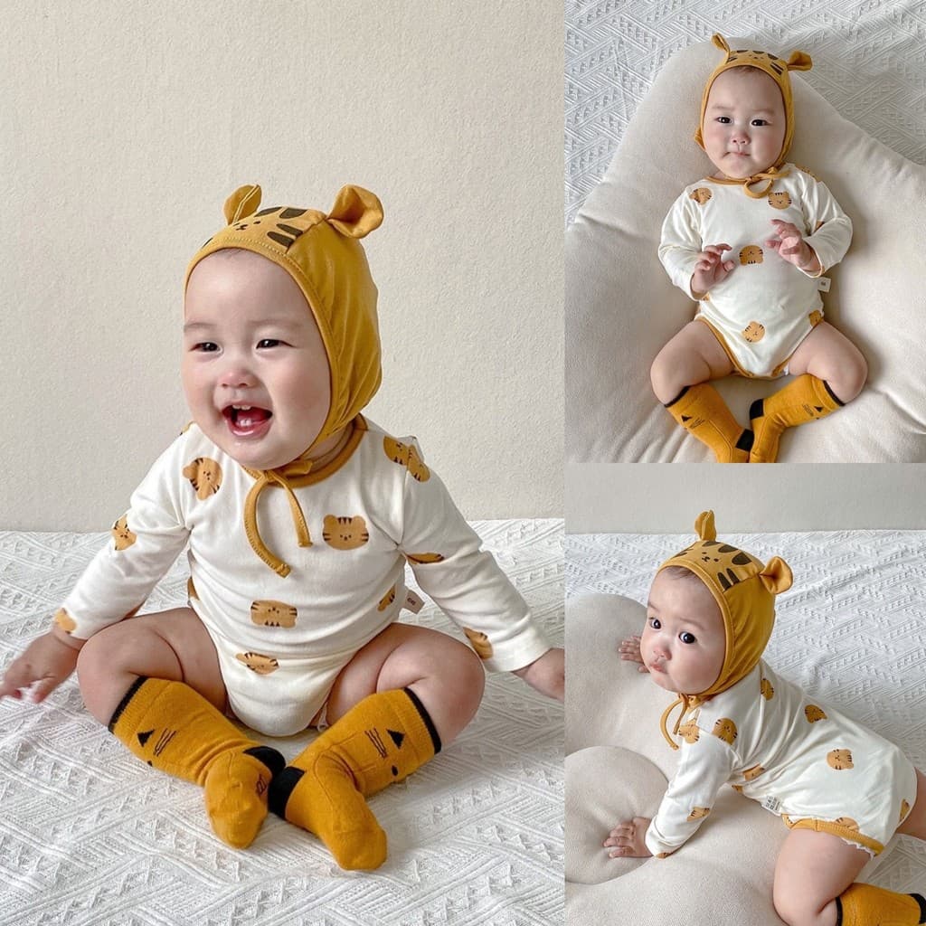 Coco mãe bebê tigre macacão terno macacão bebê menino menina bebê macacão dos desenhos animados bonito roupas de bebê