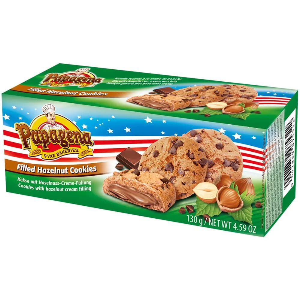 Biscoito Cookie Papagena Avela Chocolate 130g Importado Original Pronta Entrega