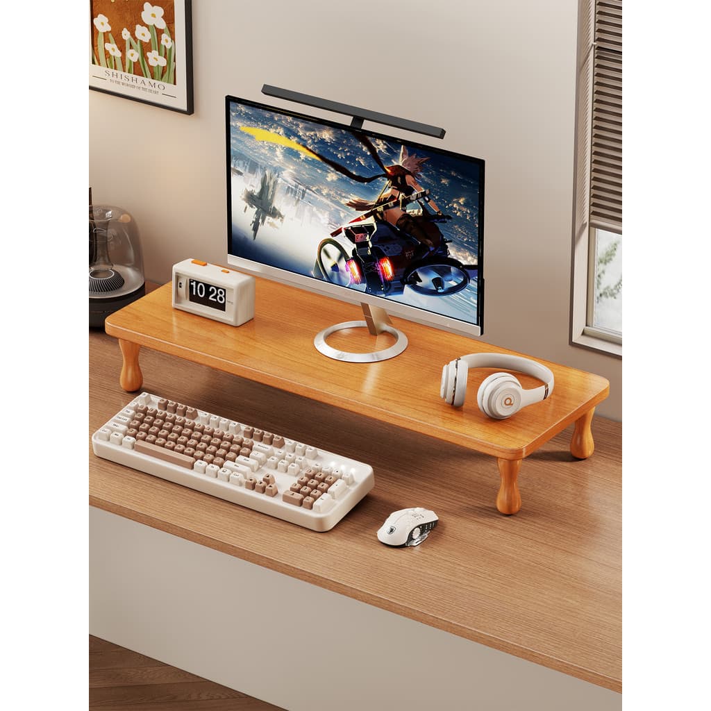 Sala de jogos Desktop Computador Rack de aumento Monitor Rack de aumento Prateleira de mesa Rack de armazenamento Monito