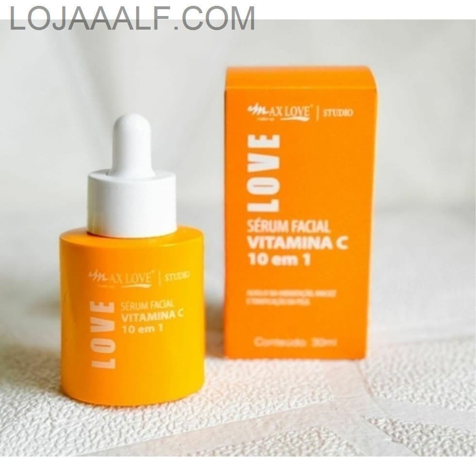 ✨ Sérum Facial Vitamina C 10 em 1 Max Love – Antioxidante, Clareador e HidratanteVC08
