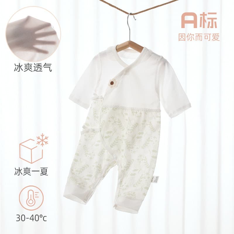 Icy bebê borboleta roupas bebê menina macacão gelo oxigênio algodão roupas do bebê monge roupas recém-nascido borboleta 