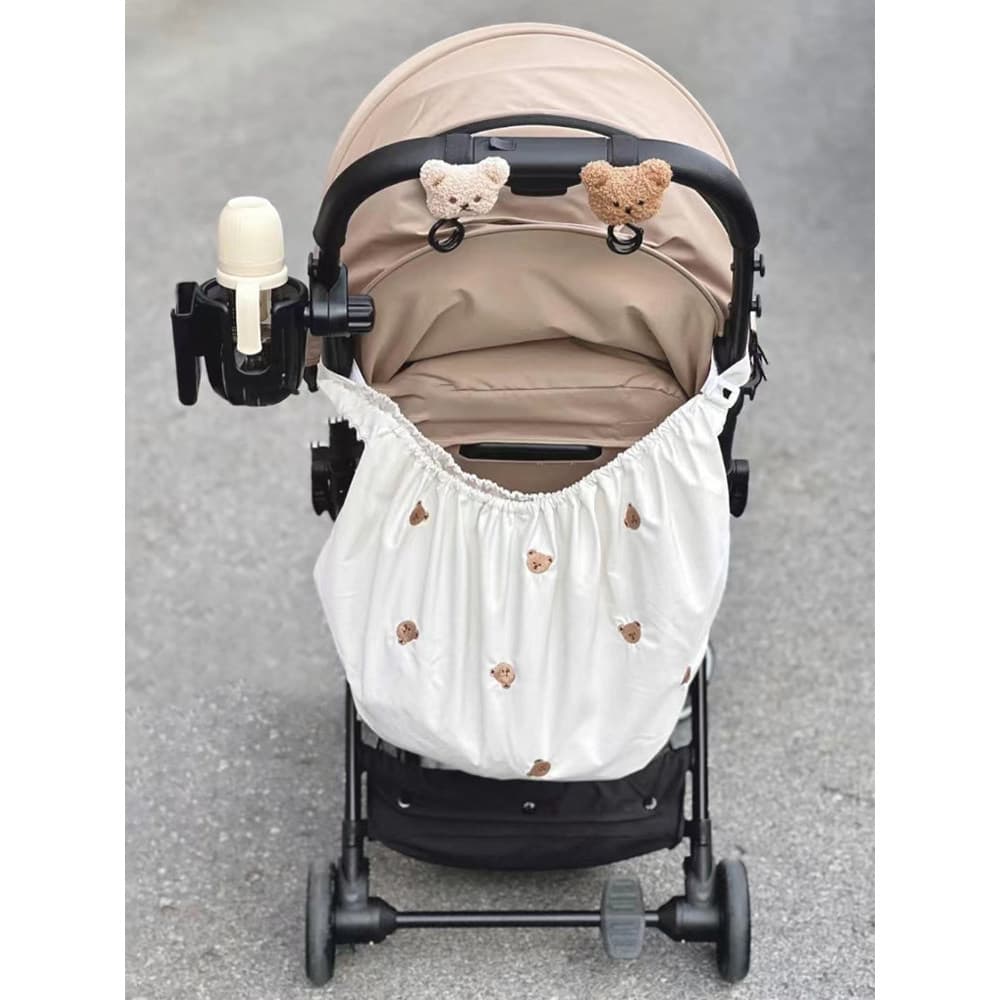 Coreano coreano ins estilo carrinho de bebê gancho mãe bebê mochila andando bebê ferramenta útil carrinho bebê urso cabe