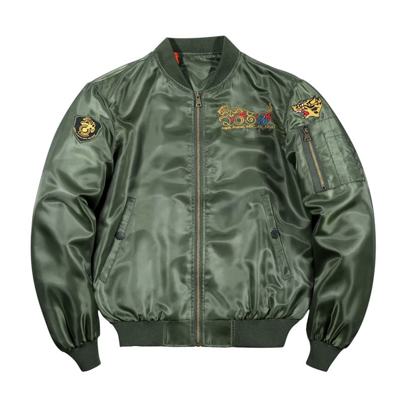Jaqueta Bomber masculina primavera outono jaqueta masculina versão coreana na moda Casual Wear fino-ajuste ma-1 eua forç