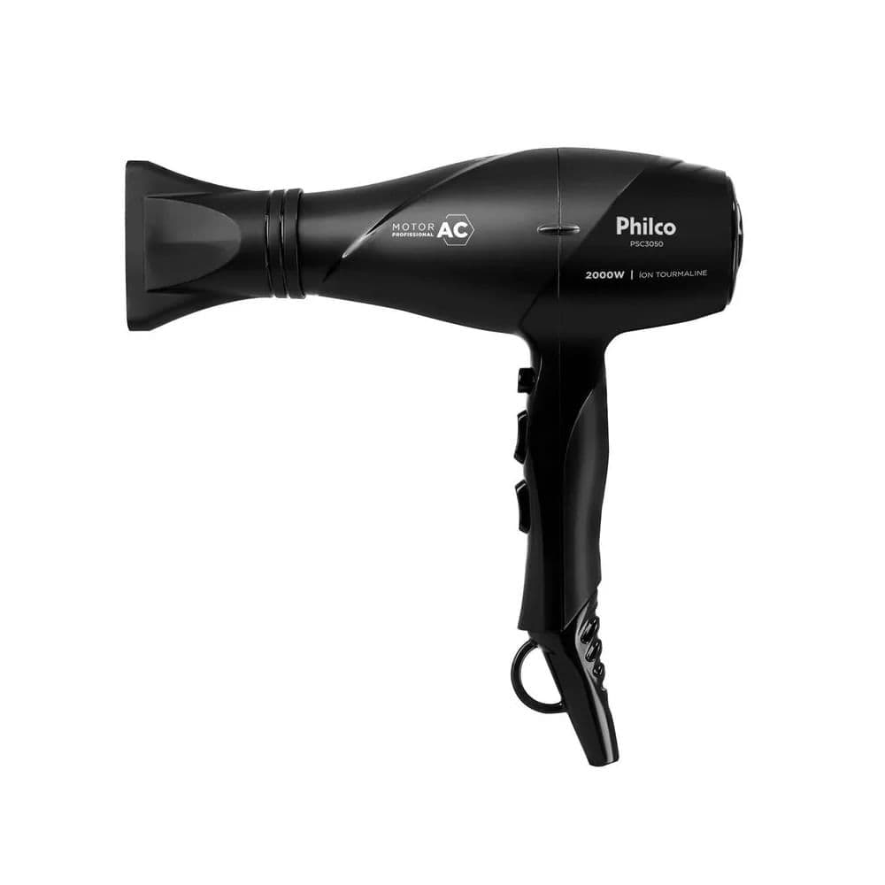Secador de Cabelos Philco 2000w Motor Profissional PSC3050 Preto 220V