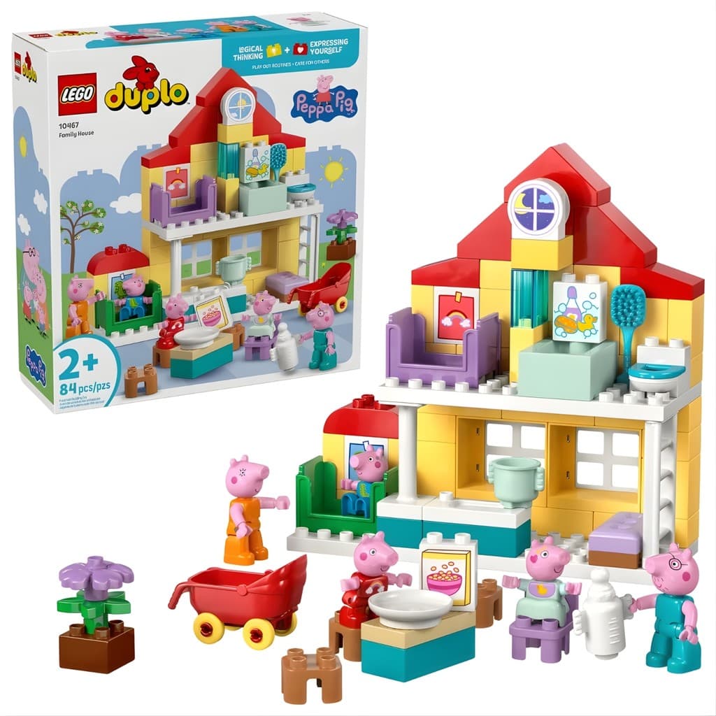 Casa da Família Bloco de Montar Peppa Pig 84 Peças 10467 - LEGO