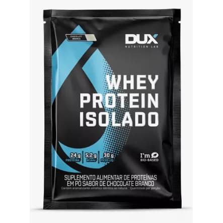 Sachê Whey Protein Isolado Chocolate Branco 30g Dux Nutrition