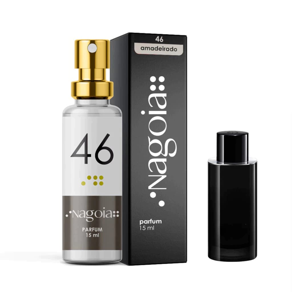 Perfume Importado Masculino 15 ml - Nagoia 46 - Alta fixação Inspirações - Code Black