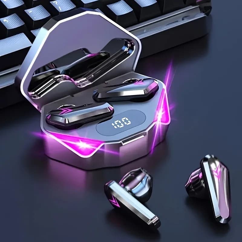 Fone de Ouvido X15 tws sem fio bluetooth fone de ouvido display led gamer fones com microfone sem fio com cancelamento r