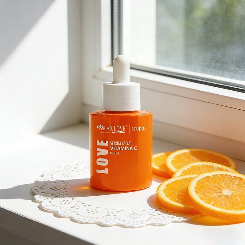 Sérum Facial Vitamina C Max Love 30ml Oil Free | Hidratação, Iluminação e Antioxidante com Vitamina E