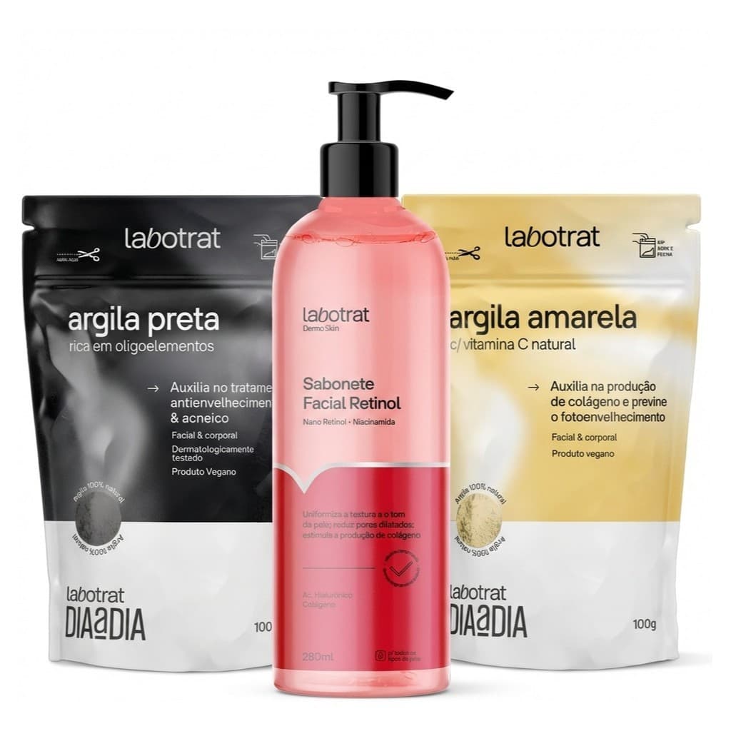 Skincare Facial Anti-Idade Retinol Vitamina C Colágeno Firmeza Rejuvenescedor Rugas Linhas Expressão