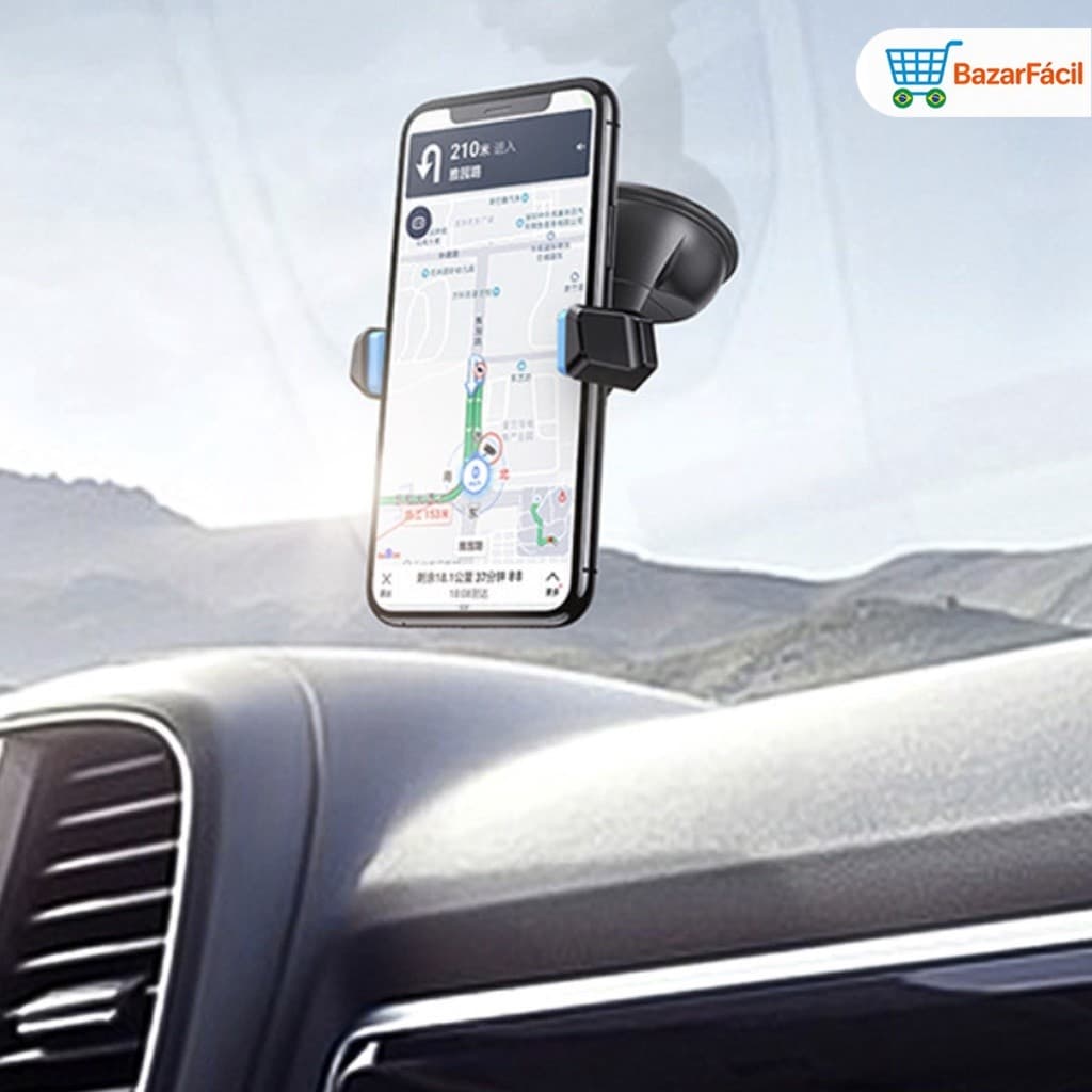 Suporte Para Celular Carro Universal Trava Automática Anti Queda Premium