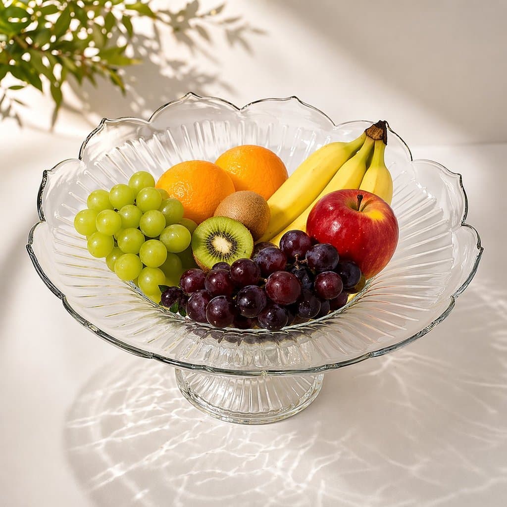 Fruteira Saladeira Organizador Multiuso De Frutas Aparência Transparente Resistente