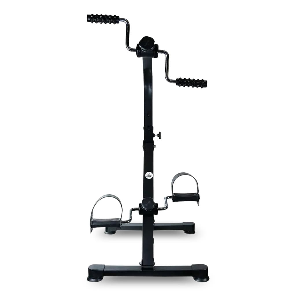 MINI BICICLETA ESPORTIVA FUNCIONAL ERGOMETRICA PRETA ACTE MAOS E PES ATE 100KG