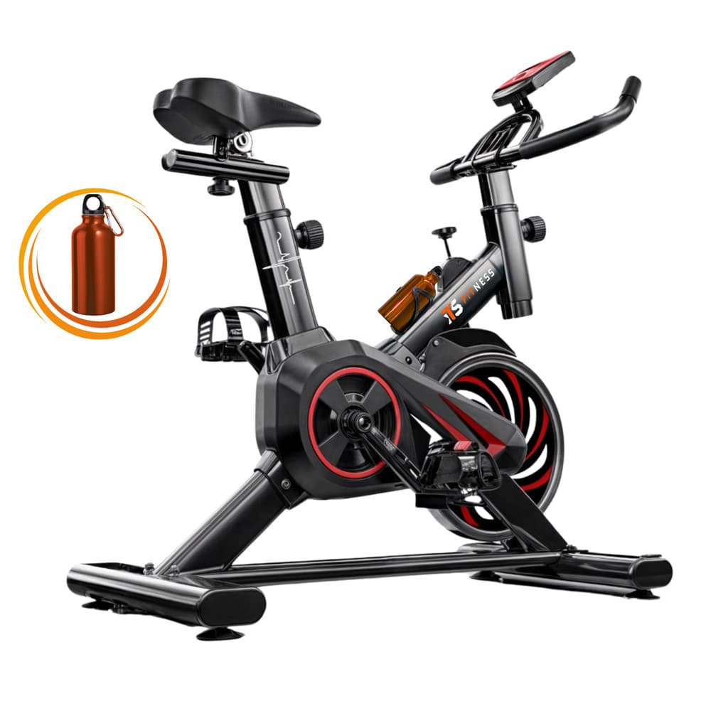 Bicicleta Spinning Ergométrica Bike Spinning Ergométrica Semi Profissional Bicicleta Bike Preta 8kg