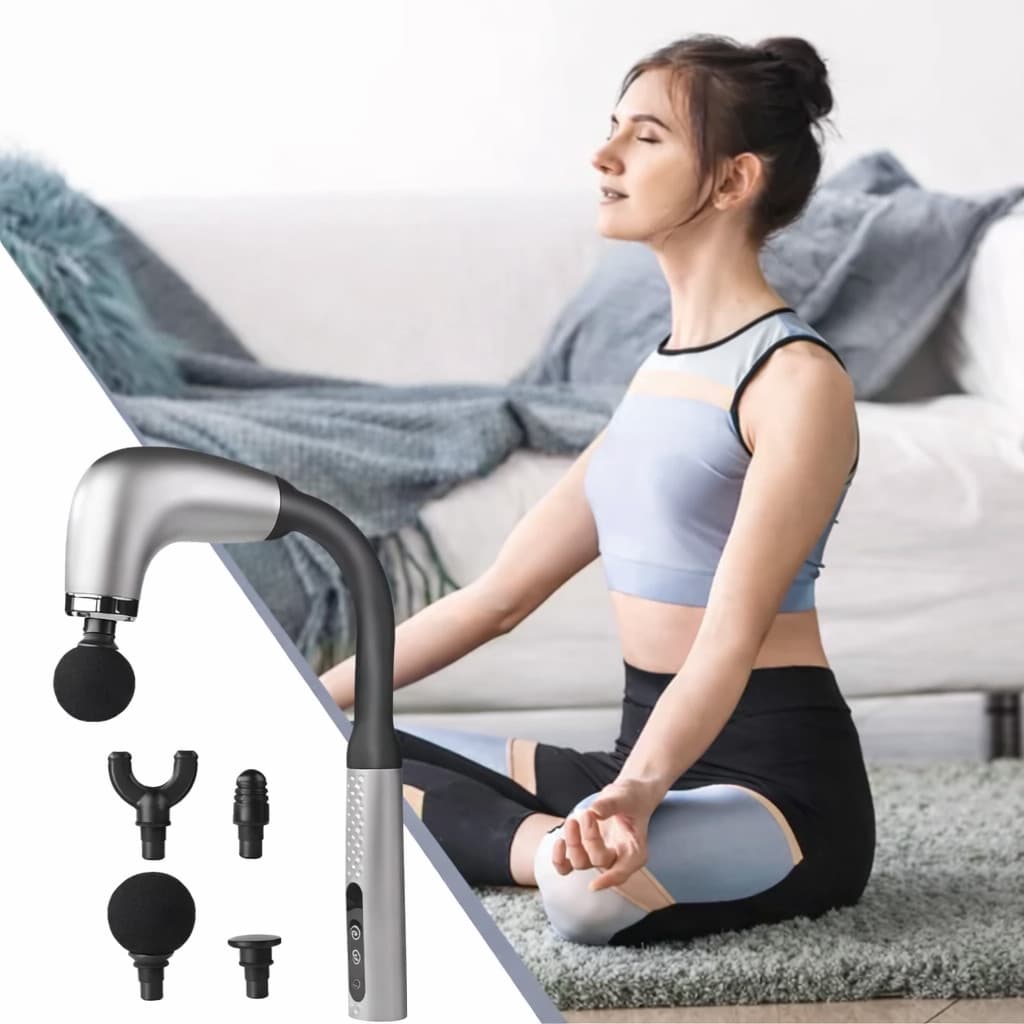 Massageador Portátil Profissional Alongado Sem Fio 9 Níveis Relaxamento Muscular Total  Sem Fio