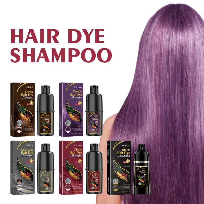 Shampoo de cabeleireiro preto série suave não hidratante couro cabeludo fácil mudança de cor shampoo de cabeleireiro