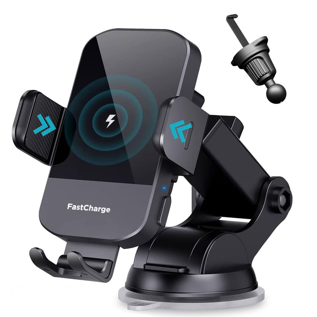 Carregador De Carro Sem Fio CHGeek , Atualização De 2025 Suporte De Telefone Para Com Fixação Automática De Carregamento