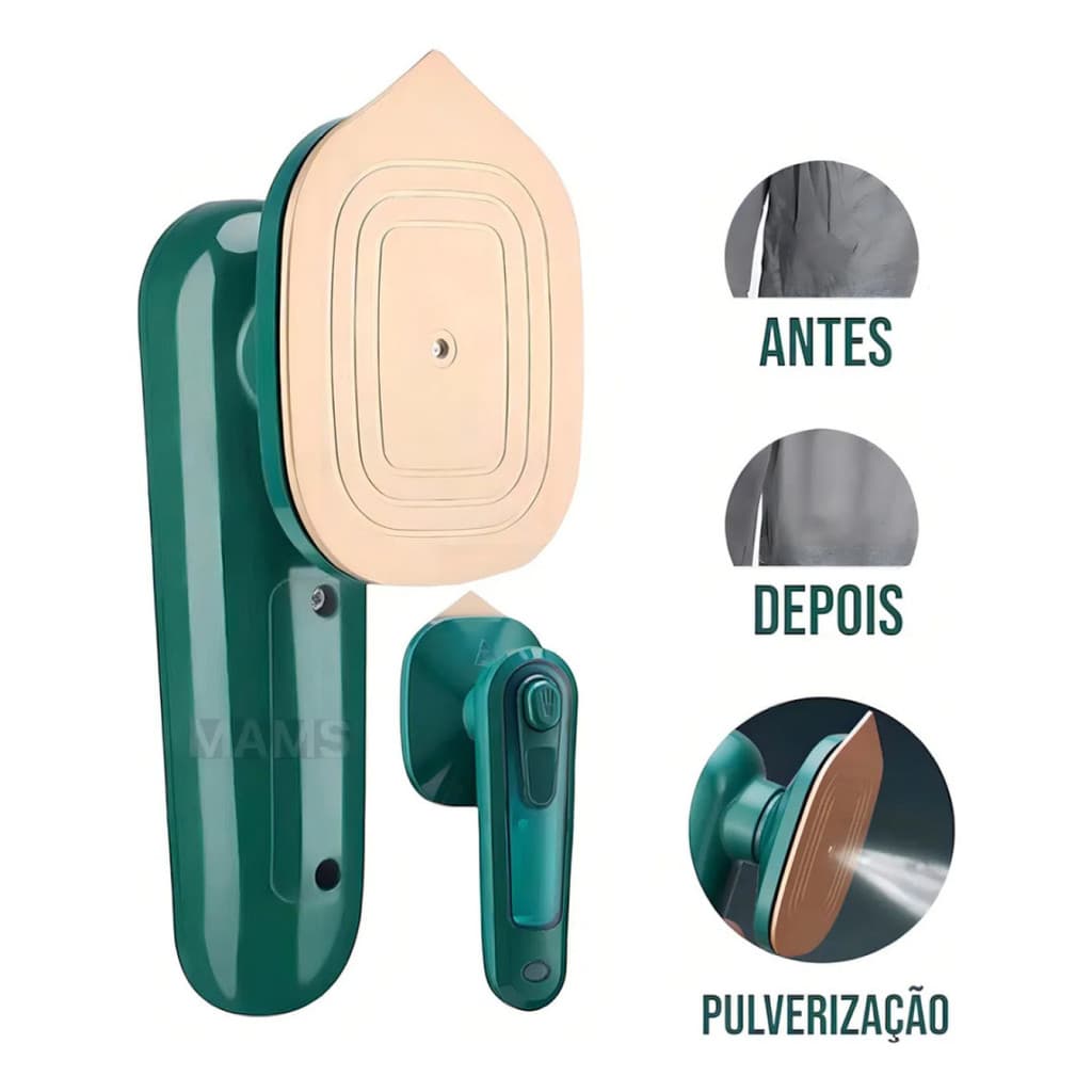 Mini Ferro De Passar Roupa Portátil a Vapor Desamassador Ferro para Viagem