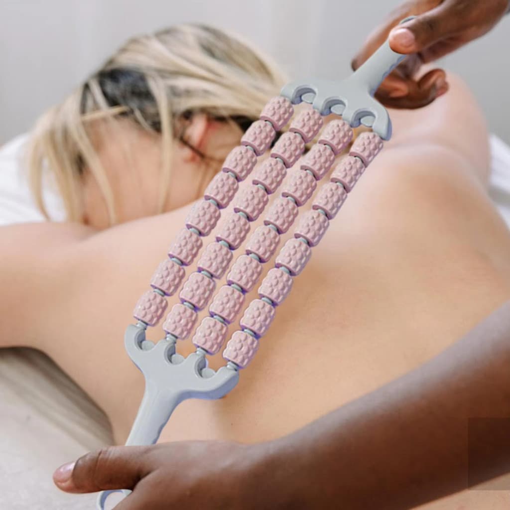 Rolo Bastao Massageador Manual Modelador Vara Thai Relaxante Muscular