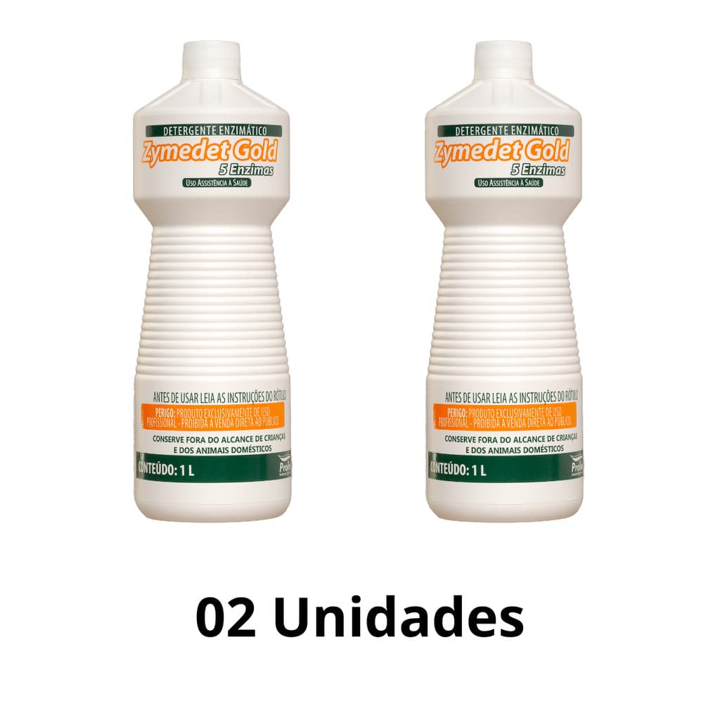Kit 02 Zymedet Gold 5E Prolink Detergente Enzimático 5 Enzimas