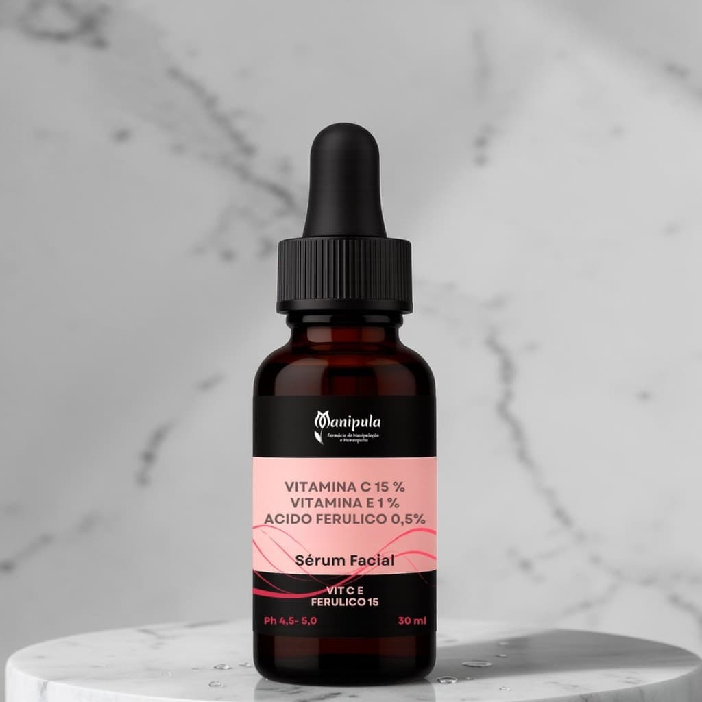 Sérum de Vitamina C 15% + Vitamina E 1% + Ácido ferúlico 1 % | VIT C E FERULICO 15 - 30 ml