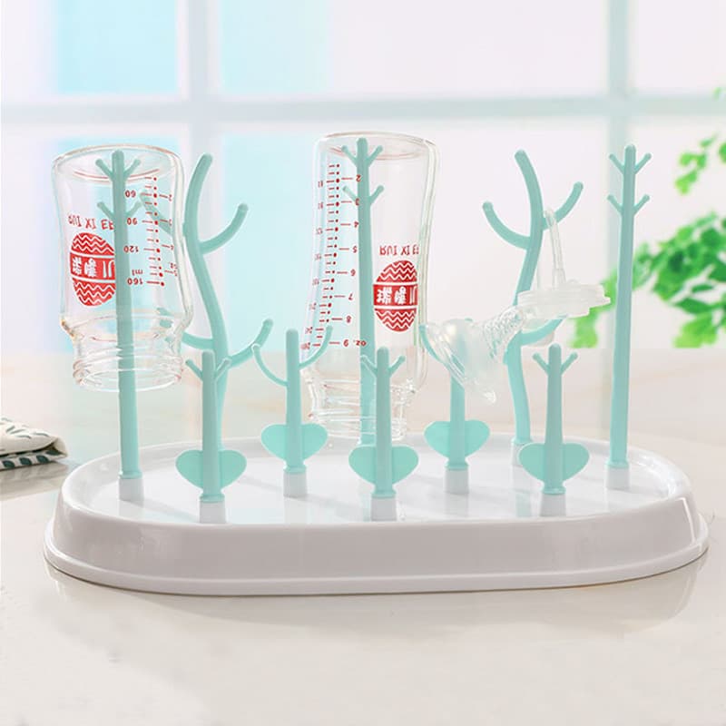 Produto para bebês Produtos para bebês Suporte para garrafa de bebê Rack de drenagem Rack de secagem Anti-poeira Esteril