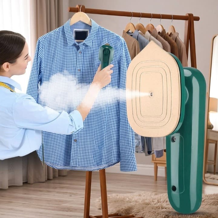 Mini Ferro Bivolt De Passar Roupa a vapor Portátil Cabe Na Mala Bolsa Viagem voltik