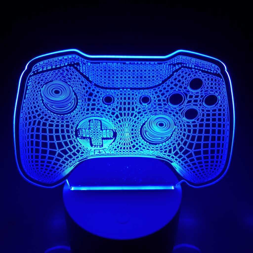 Luminária led Controle de videogame Ac0011 3d abajur de mesa