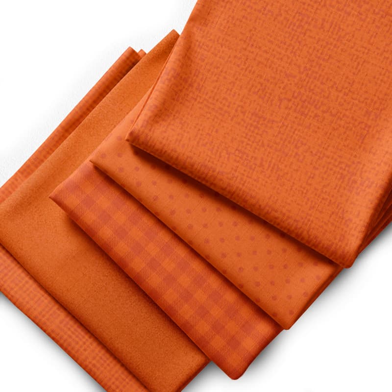 Tecido Tricoline Estampas Laranja Poá Textura Juta Poeira Artesanato Pano Costura Patchwork Bolsa