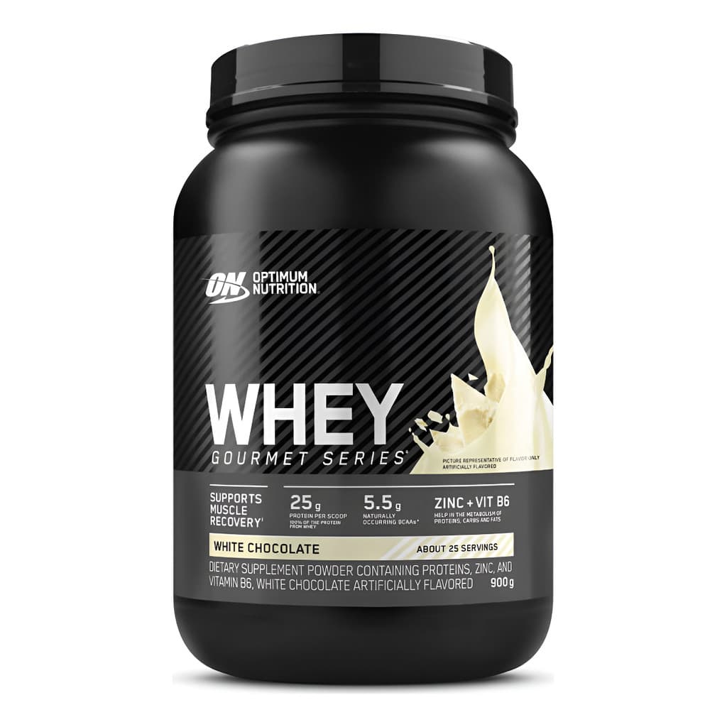 Whey Protein Gourmet Optimum Nutrition Chocolate Branco 900g